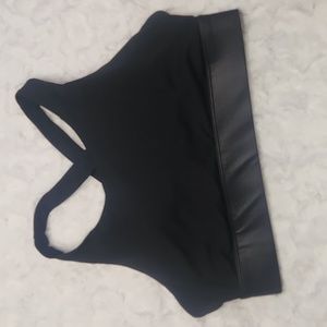 Fabletics Black Cross Back Sports Bra